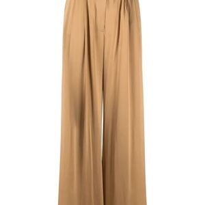 Elegant Tan Wide-Leg Pants